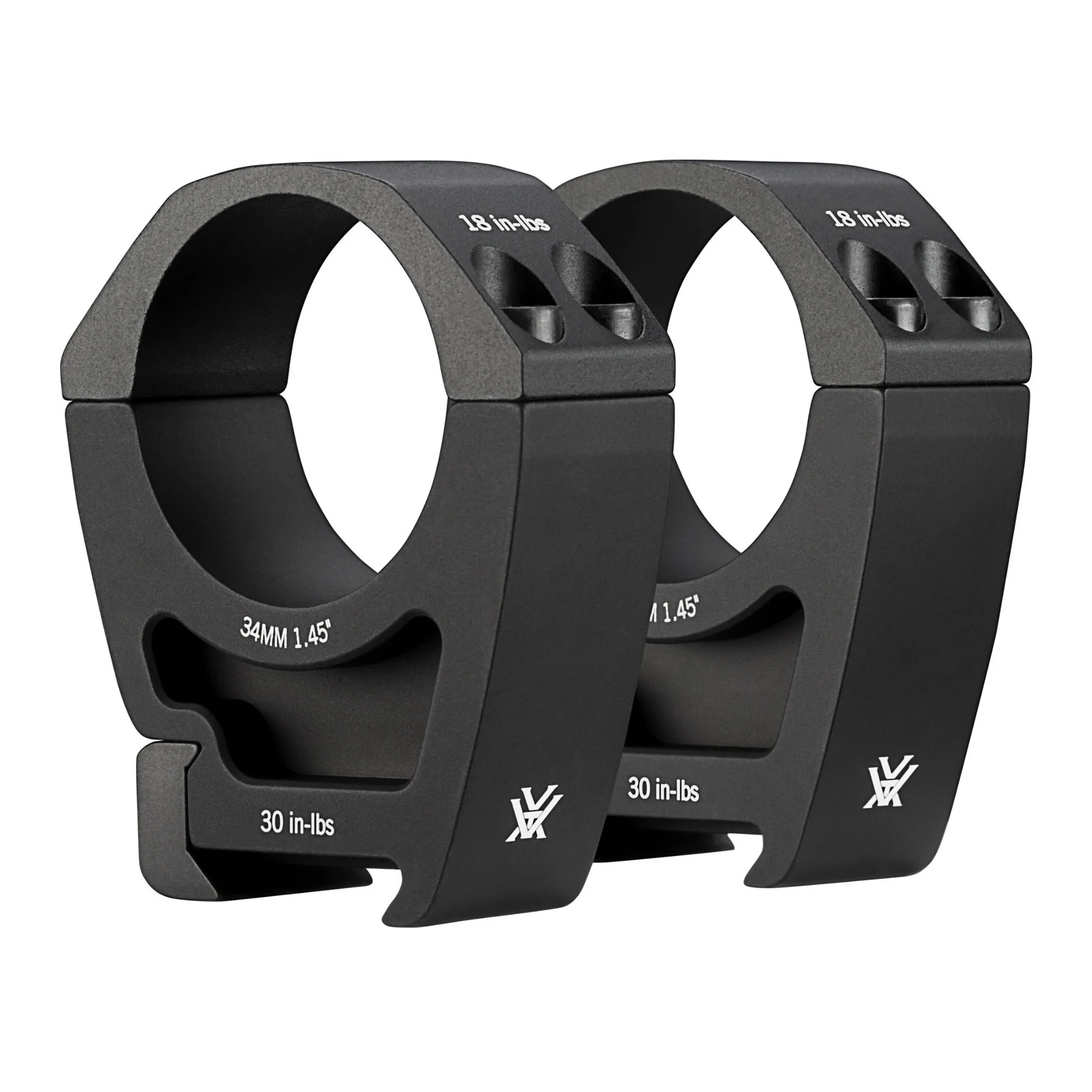 Vortex Pro Riflescope 34mm Picatinny/Weaver Compatible Aluminum Made Lightweight Rings (High)