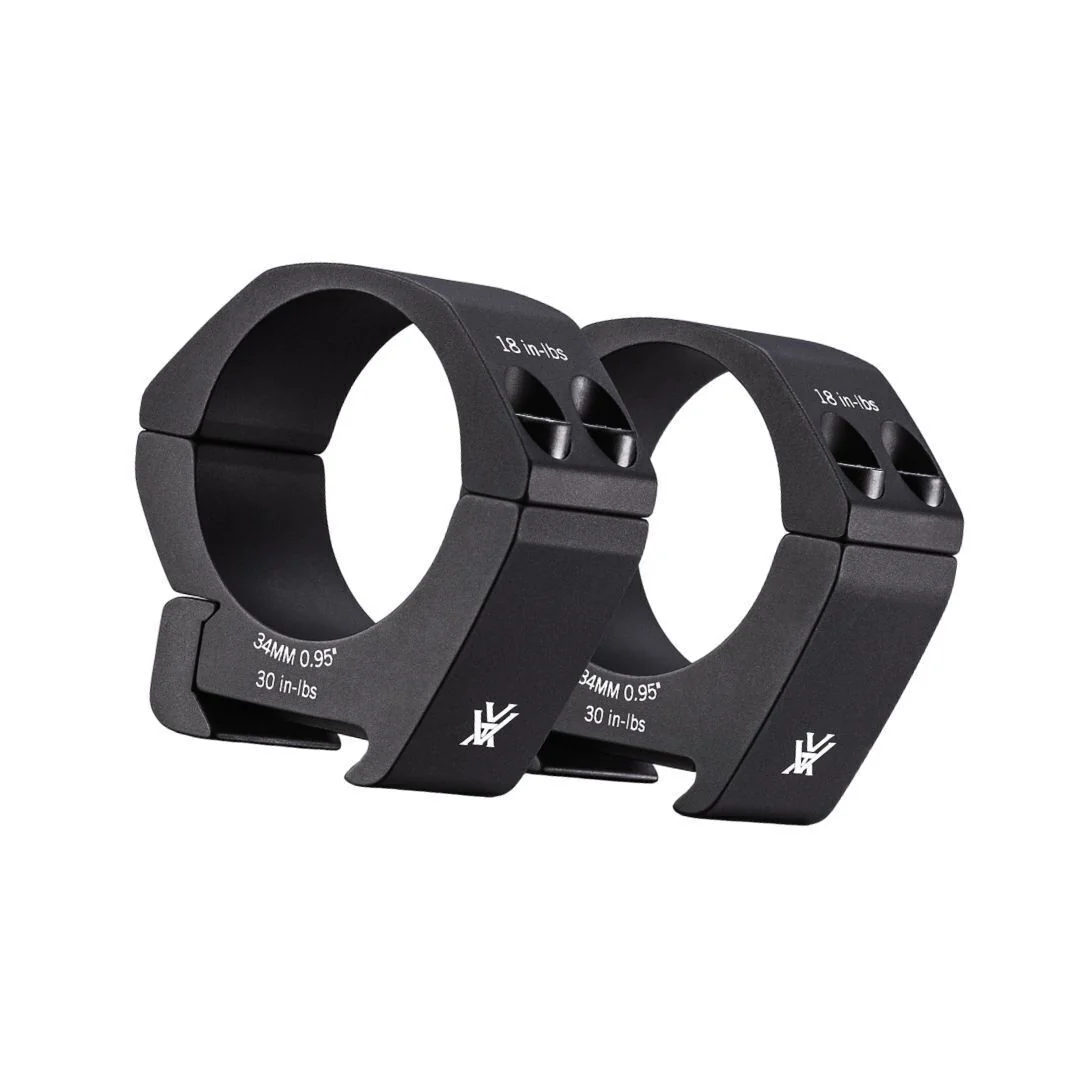 Vortex Pro 34mm Type 2 Low-Glare Matte Black Riflescope Rings with Laser Engraved Torque (0.95-Inch) - Image 3