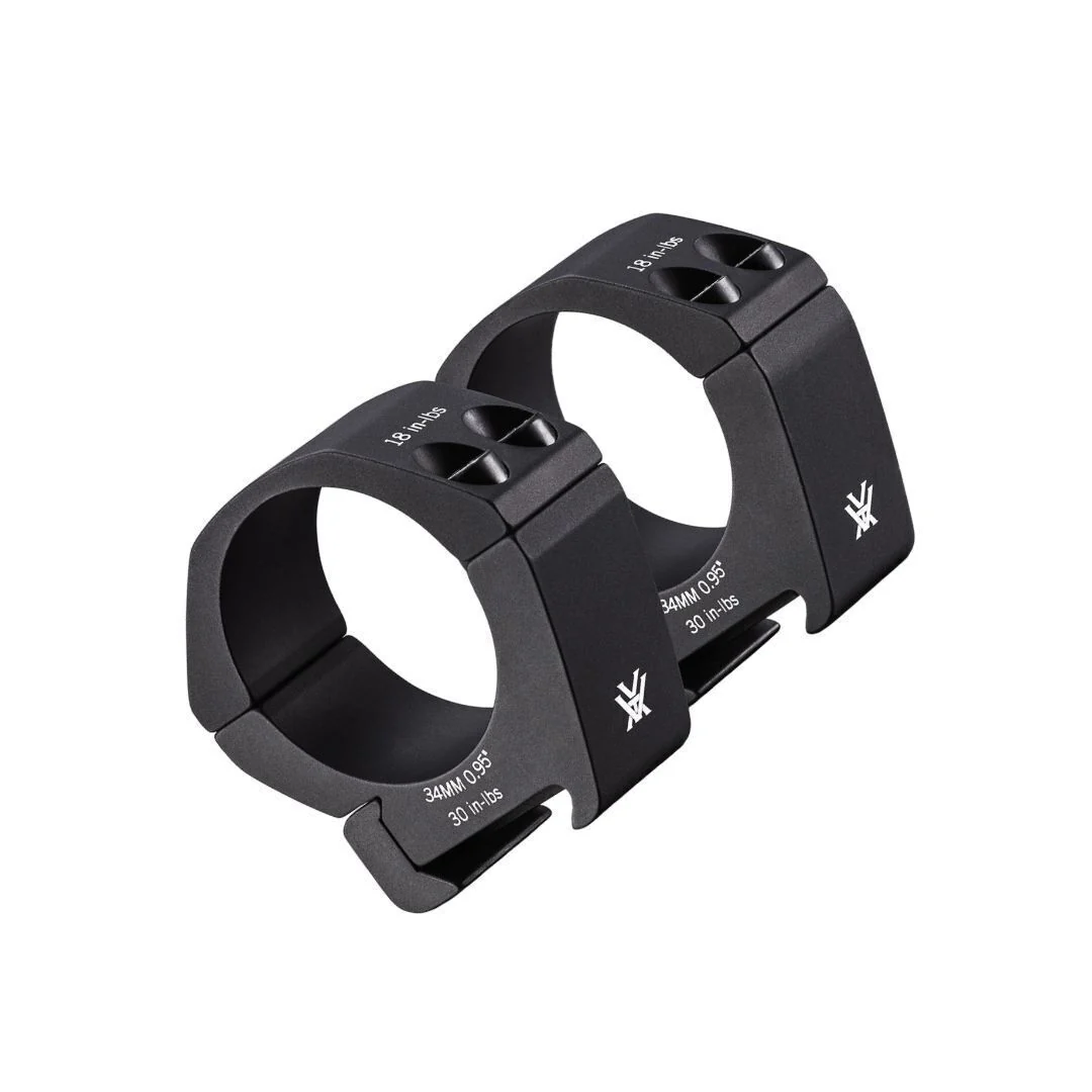 Vortex Pro 34mm Type 2 Low-Glare Matte Black Riflescope Rings with Laser Engraved Torque (0.95-Inch) - Image 4