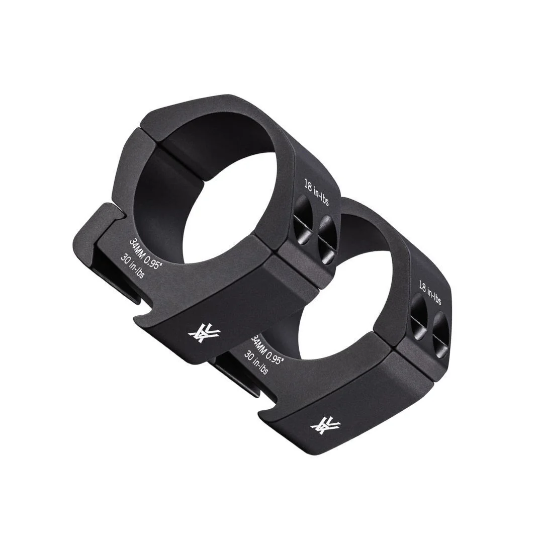 Vortex Pro 34mm Type 2 Low-Glare Matte Black Riflescope Rings with Laser Engraved Torque (0.95-Inch) - Image 5