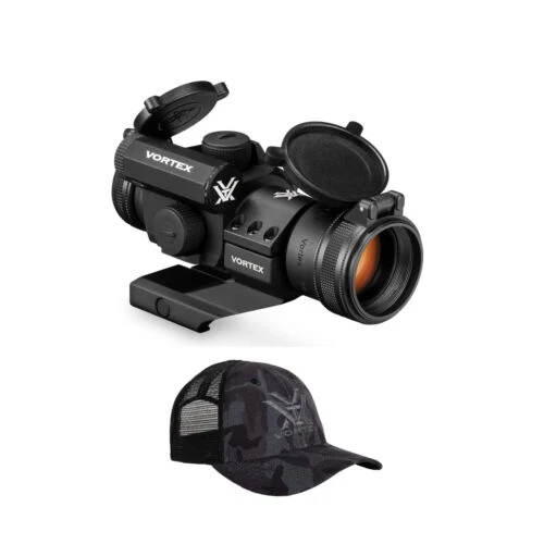 Vortex StrikeFire II Red Dot Sight (Cantilever Mount) and Logo Hat - Image 2