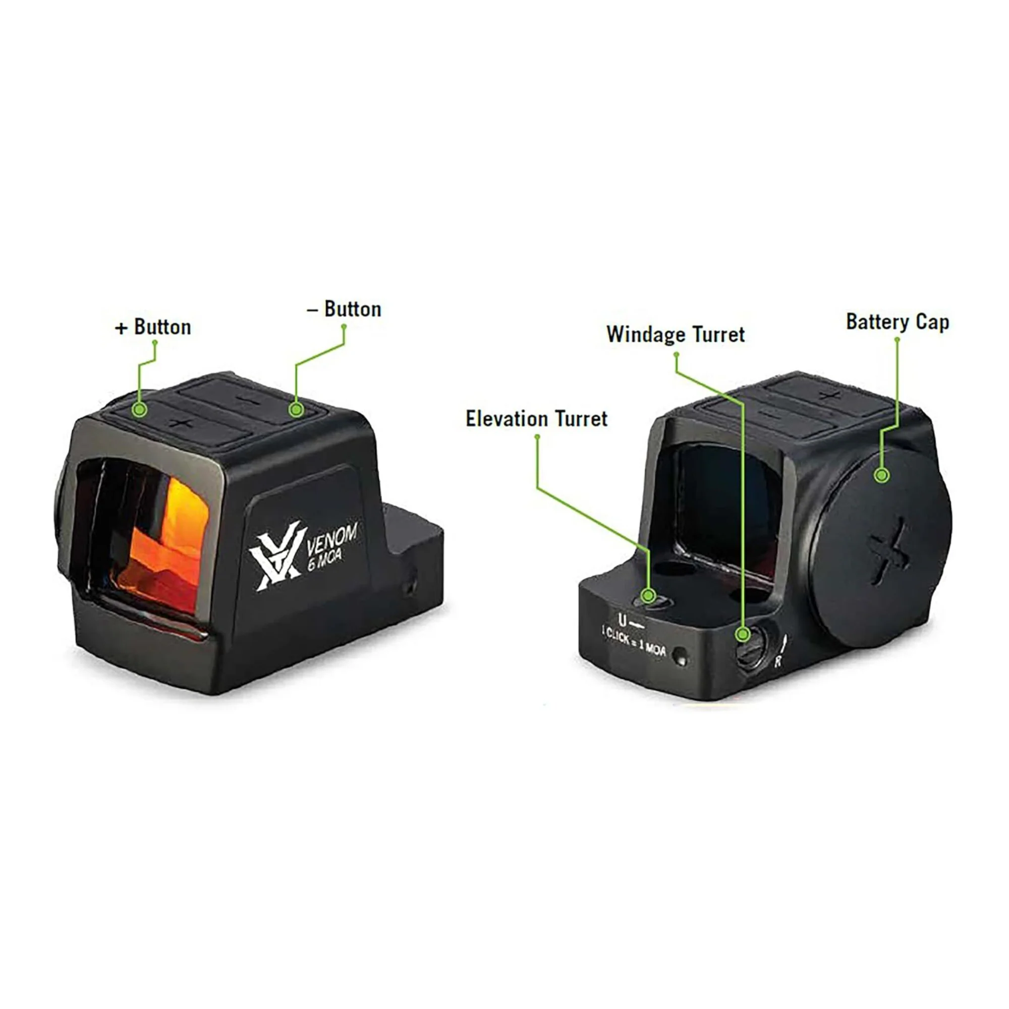 Vortex Optics Venom Enclosed Micro Red Dot 3 MOA - 6061 Aluminum Housing - Image 5