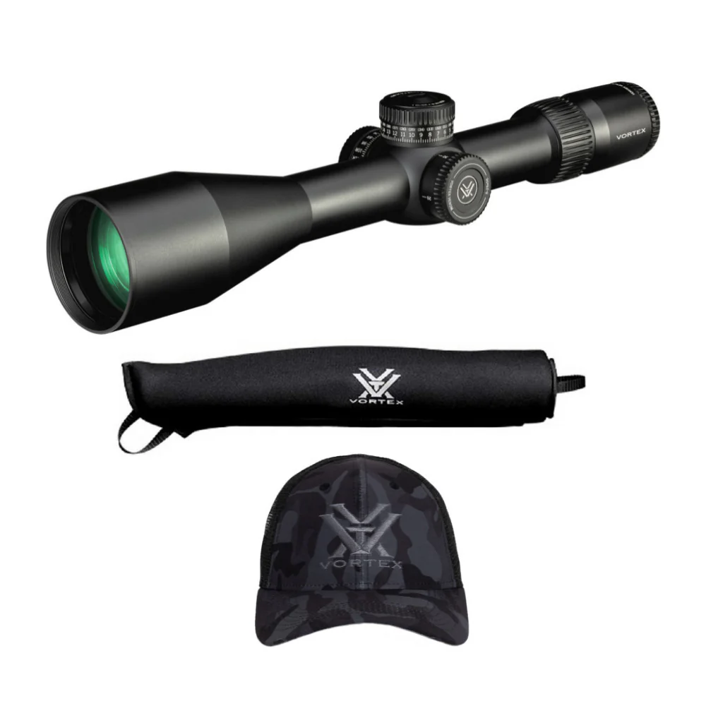 Vortex Venom 5-25x56 FFP EBR-7C MOA Riflescope with Sure Fit Case and Vortex Logo Hat