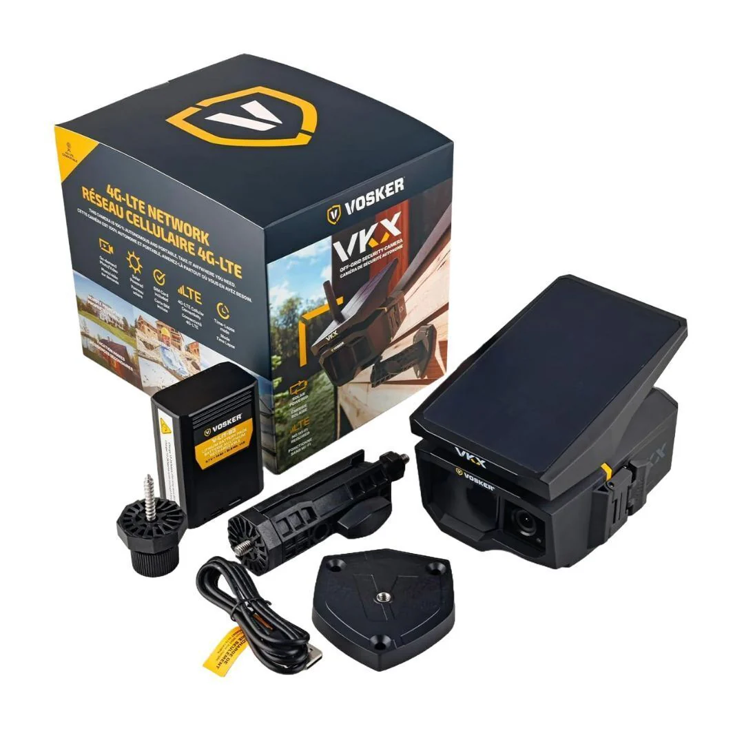Vosker VKX Solar Powered LTE Mobile Security Camera with 4G-LTE Connectivity and Night Vision - Image 2