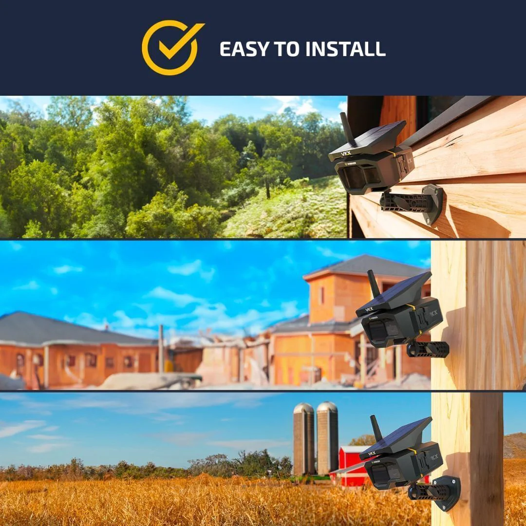 Vosker VKX Solar Powered LTE Mobile Security Camera with 4G-LTE Connectivity and Night Vision - Image 5