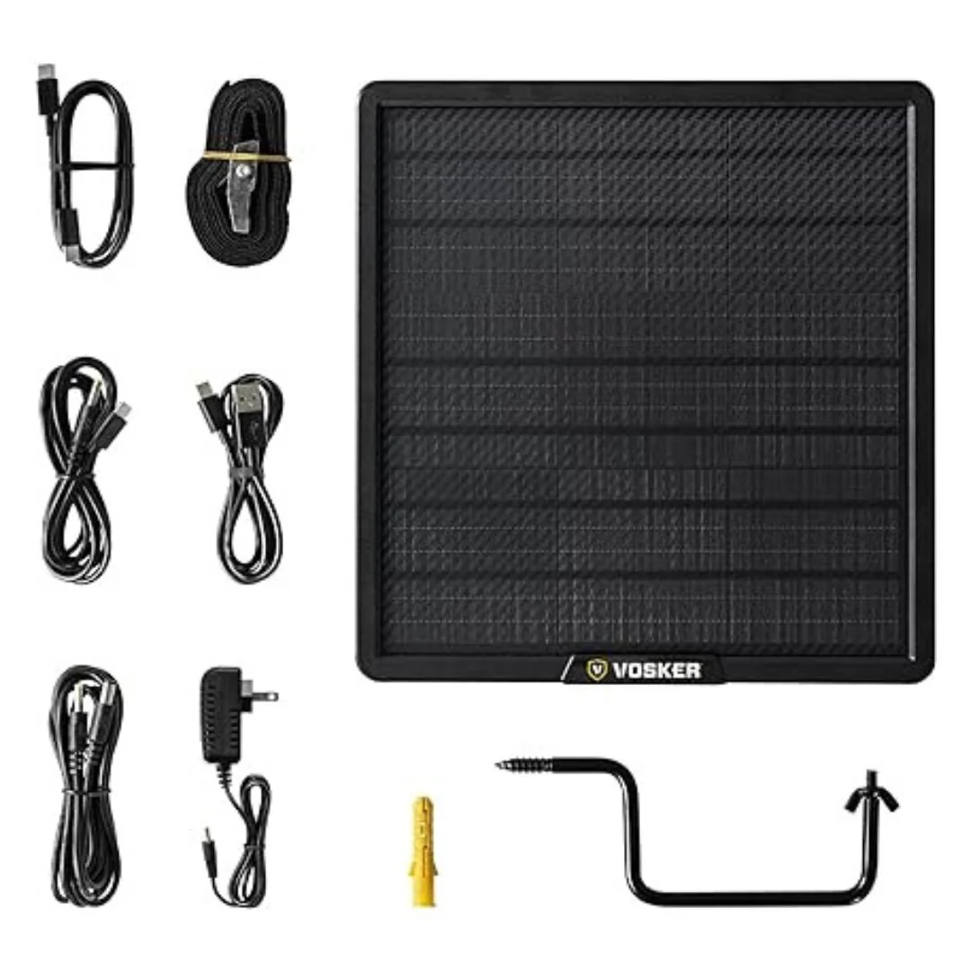 Vosker 2-in-1 Solar 15000 mAh Wireless Outdoor USB Battery Pack Power Bank (Black) - Image 4