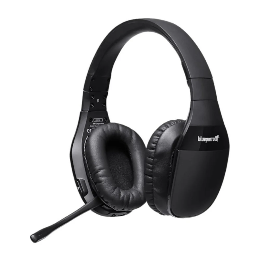 BlueParrott S450-XT Bluetooth Stereo Headset, Noise-Canceling Mic (Black) (Certified Refurbished)