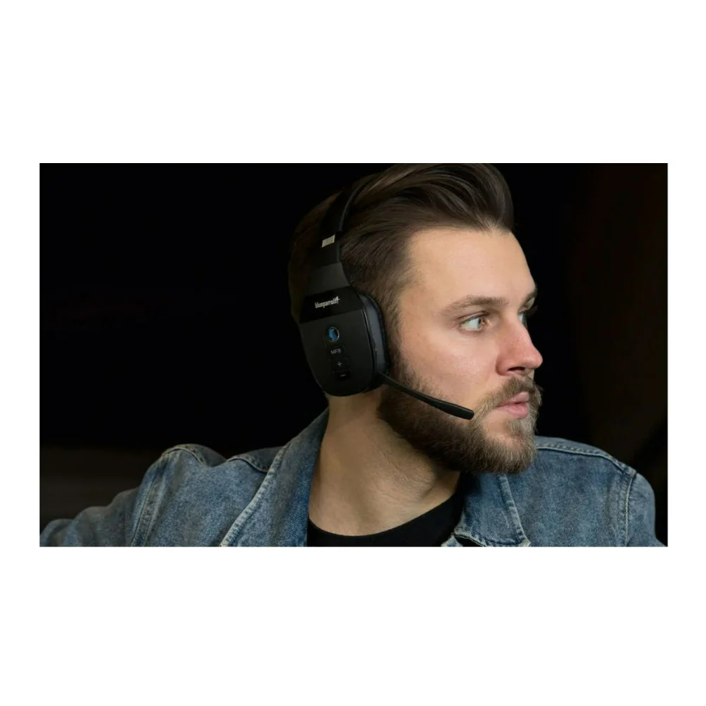 BlueParrott S450-XT Bluetooth Stereo Headset, Noise-Canceling Mic (Black) (Certified Refurbished) - Image 5