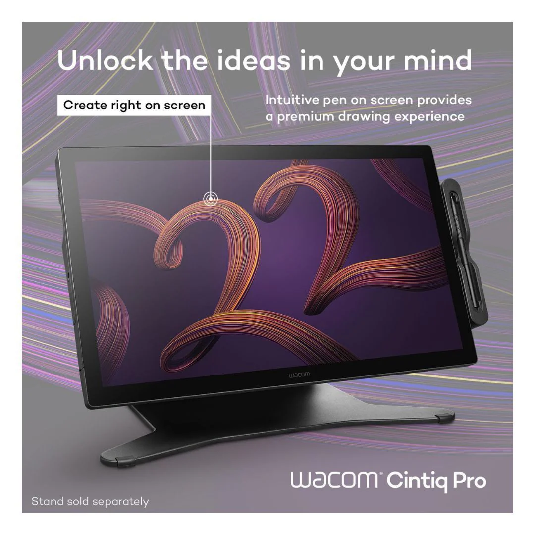 Wacom Cintiq Pro 22 Ultra HD 4K Drawing Tablet with 10-Point Multi-Touch, and Pro Pen 3 (Black) - Image 4