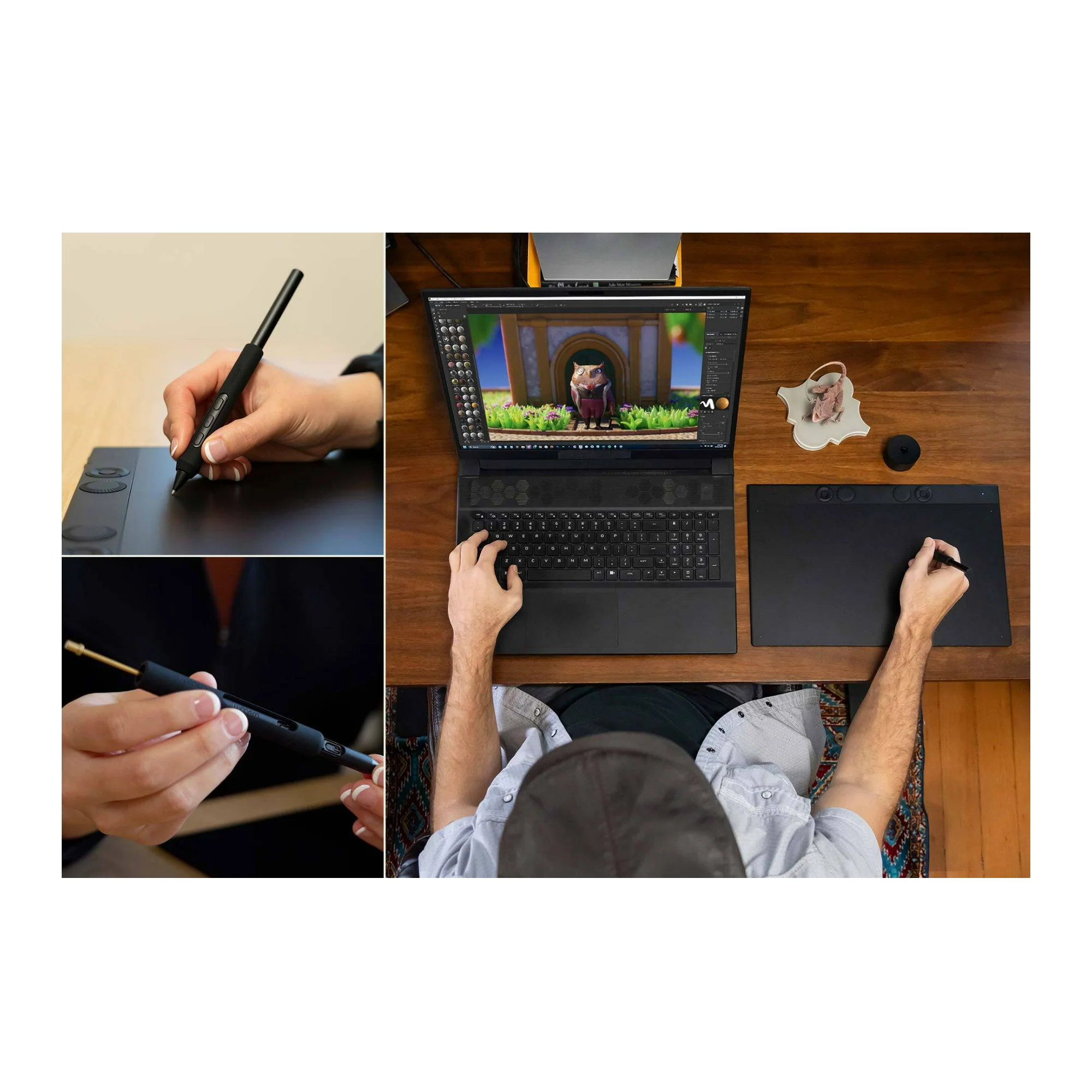 Wacom Intuos Pro Creative Pen Tablet with Ultra-Thin Design and Ergonomic Layout (Large, Black) - Image 4