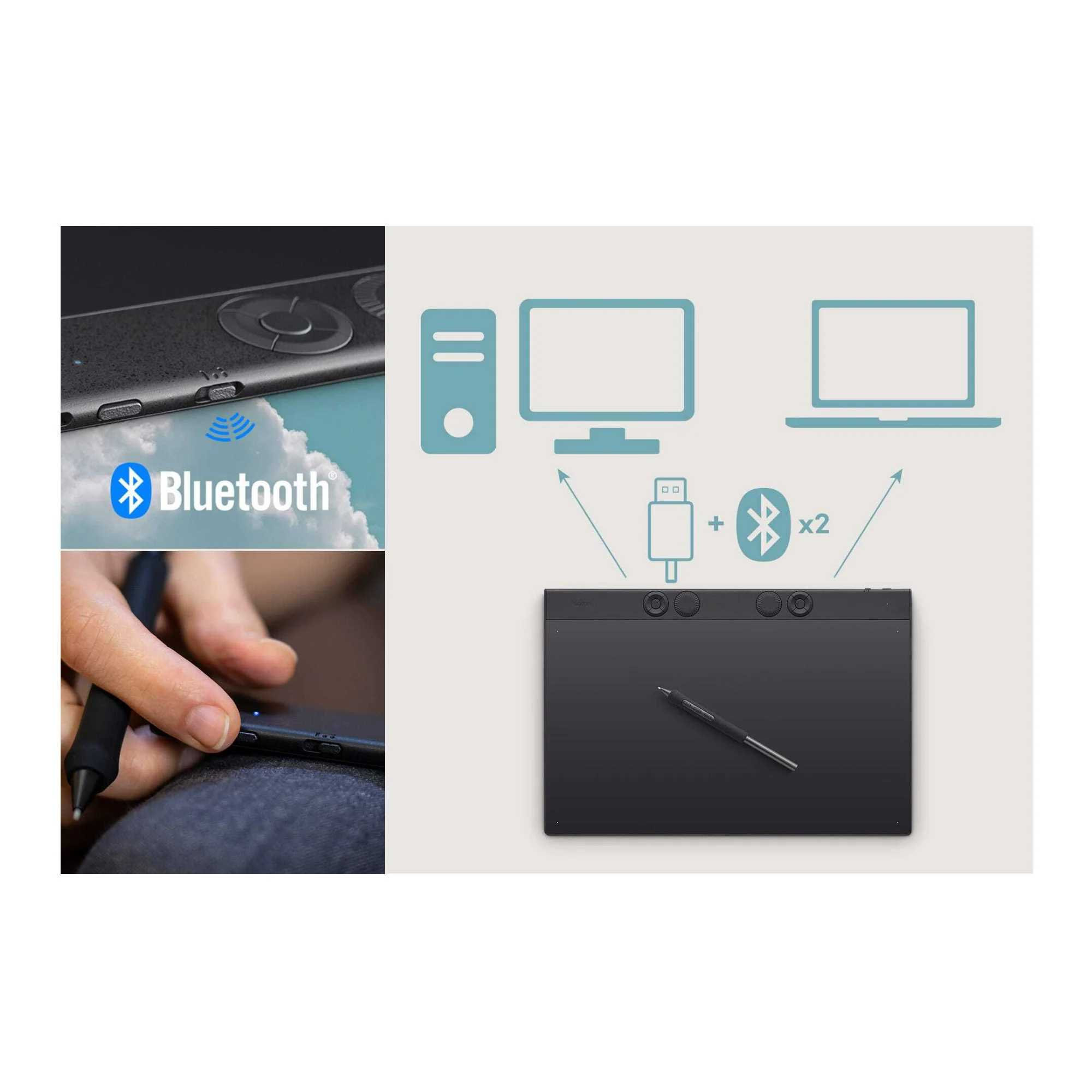 Wacom Intuos Pro Creative Pen Tablet with Ultra-Thin Design and Ergonomic Layout (Large, Black) - Image 5