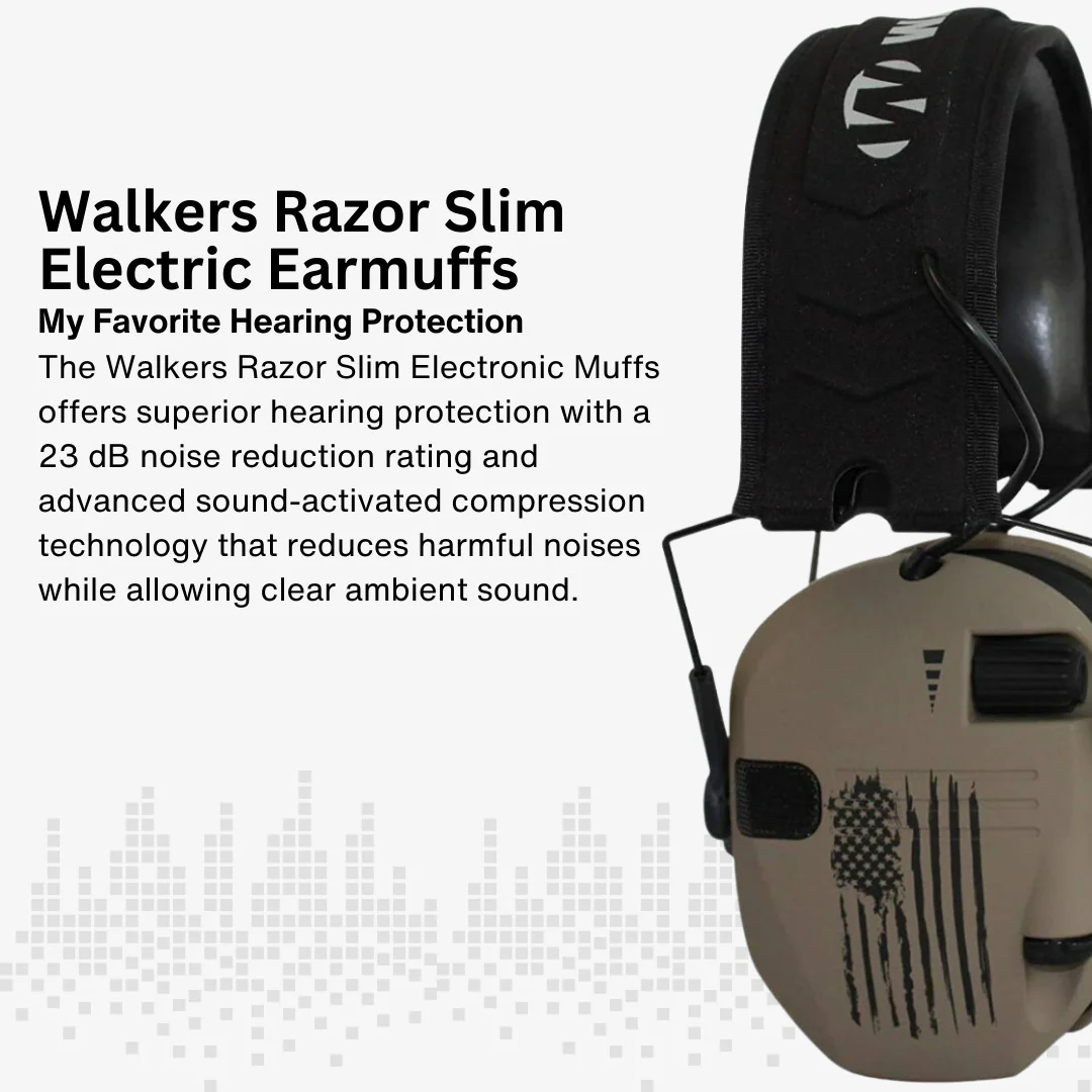 Walker's Razor Walkie Talkie Bundle with Ear Muff (US Flag-FDE) and Accessories - Image 5
