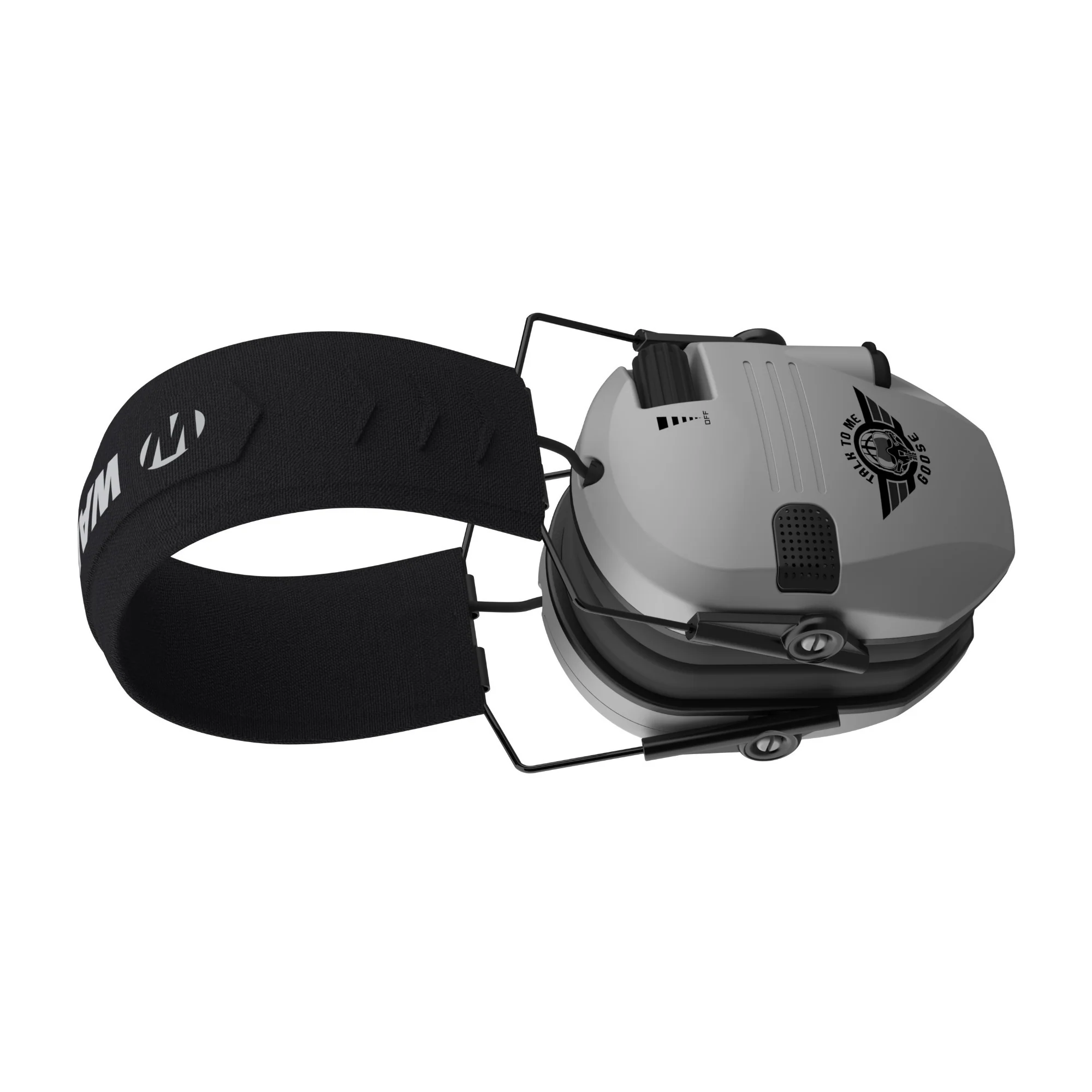 Walkers Razor Slim Electric Earmuffs with Speakers (Talk To Me Goose Gray) - Image 4