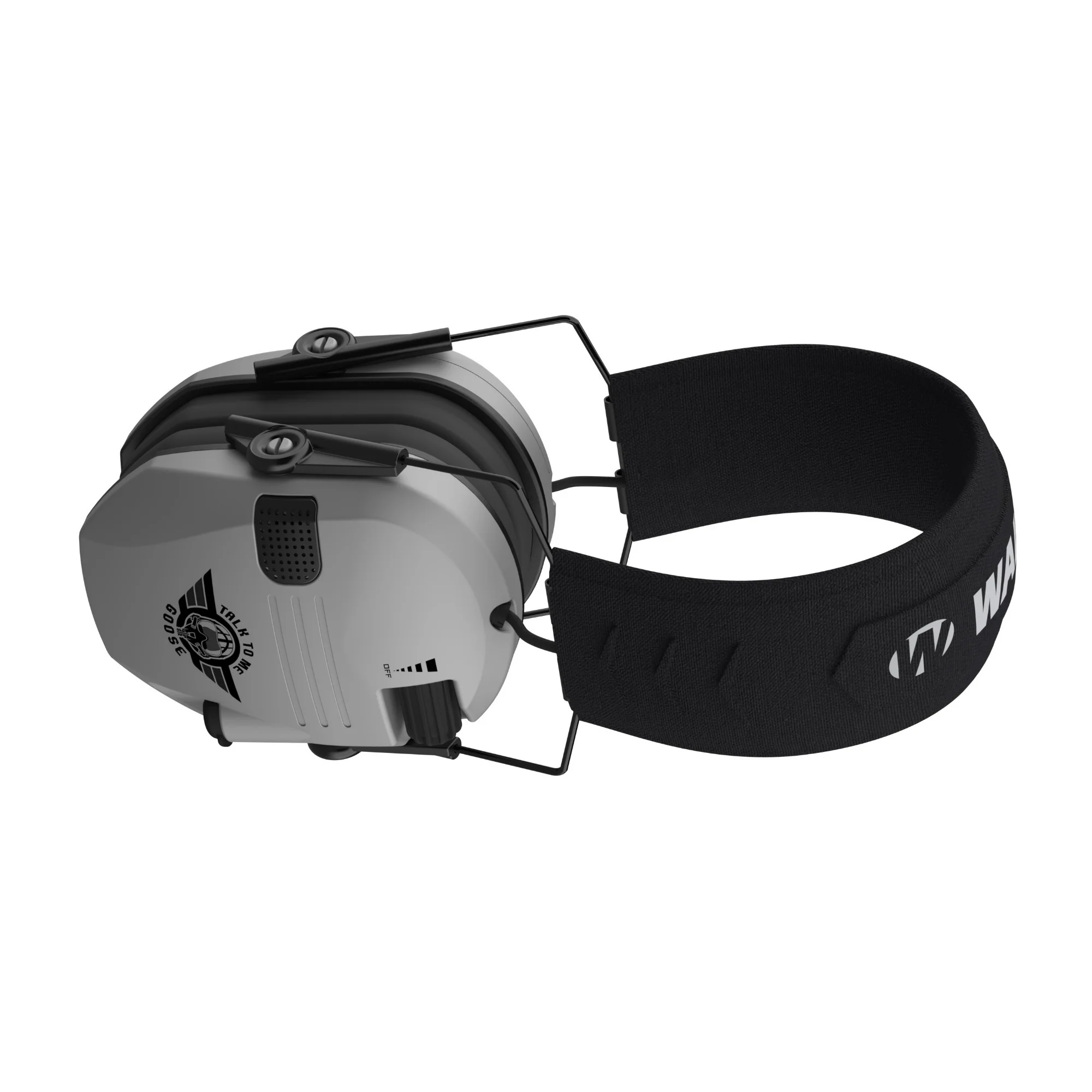 Walkers Razor Slim Electric Earmuffs with Speakers (Talk To Me Goose Gray) - Image 5