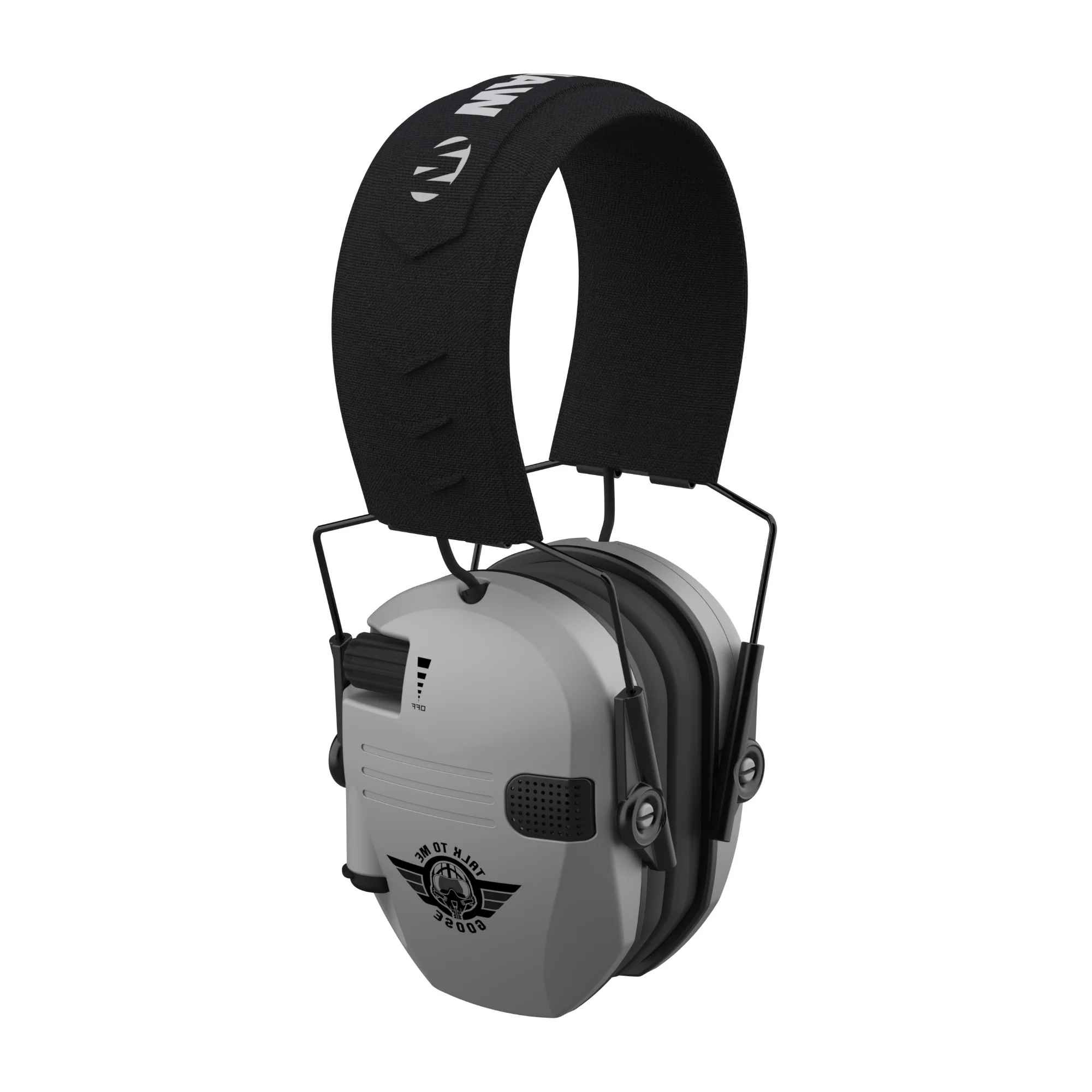 Walkers Razor Slim Electric Earmuffs with Speakers (Talk To Me Goose Gray) - Image 6