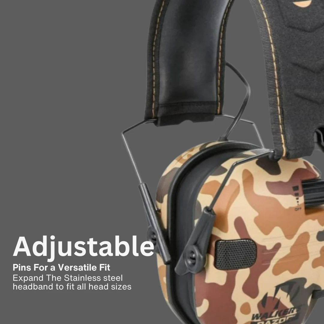 Walker's Razor Walkie Talkie Bundle with Ear Muff (Duck Camo) and Accessories - Image 3