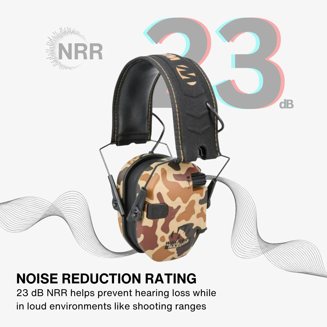 Walker's Razor Walkie Talkie Bundle with Ear Muff (Duck Camo) and Accessories - Image 4