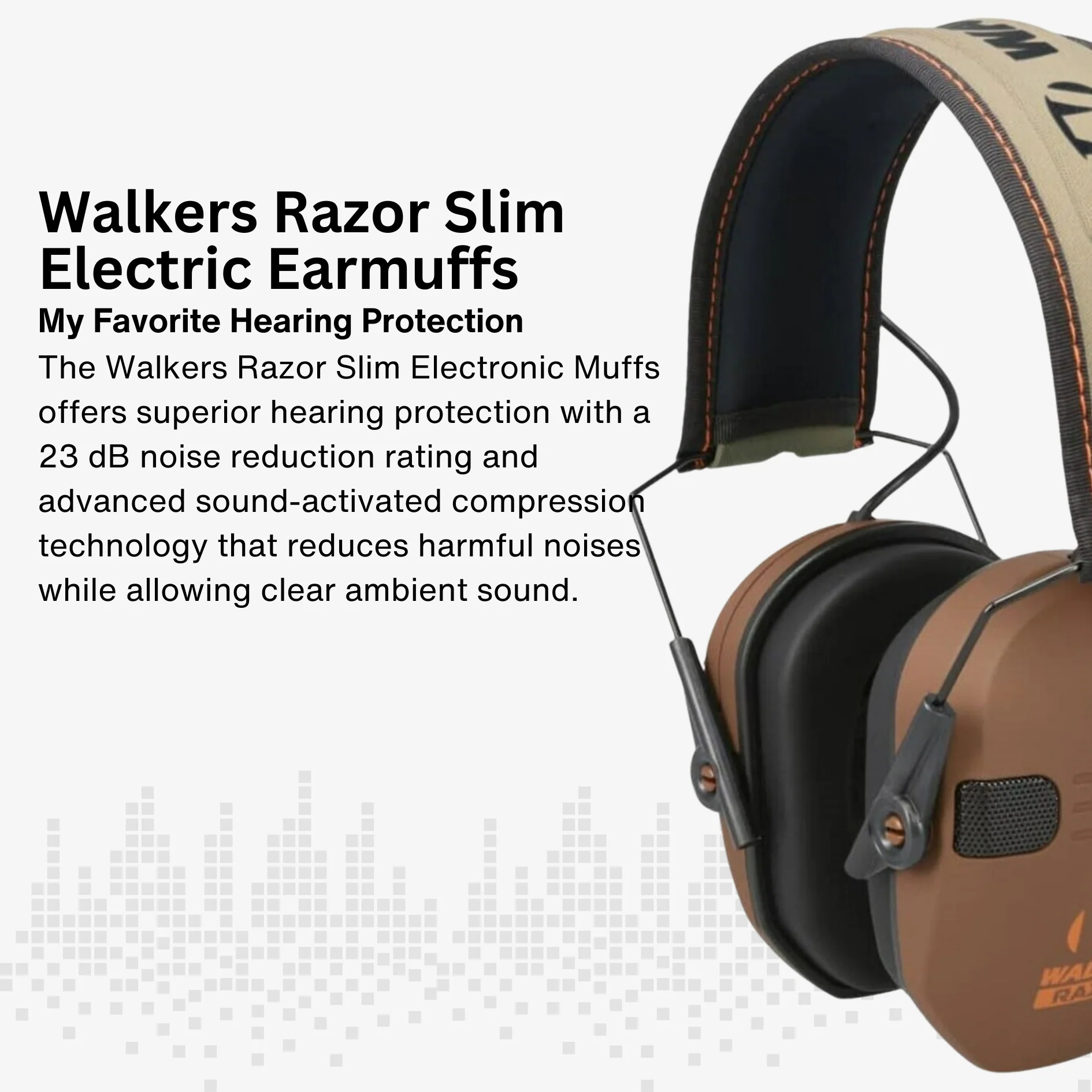 Walkers Razor Walkie Talkie Bundle with Ear Muff (Wetlands LTD) and Accessories - Image 4