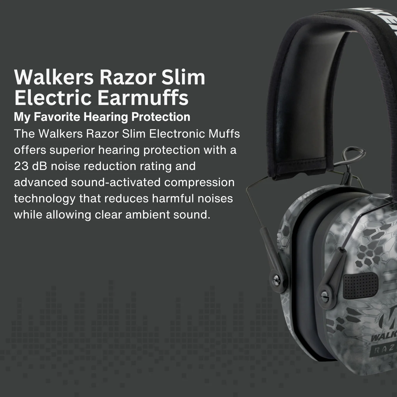 Walkers Razor Walkie Talkie Bundle with Ear Muff (Raid Kryptek) and Accessories - Image 5