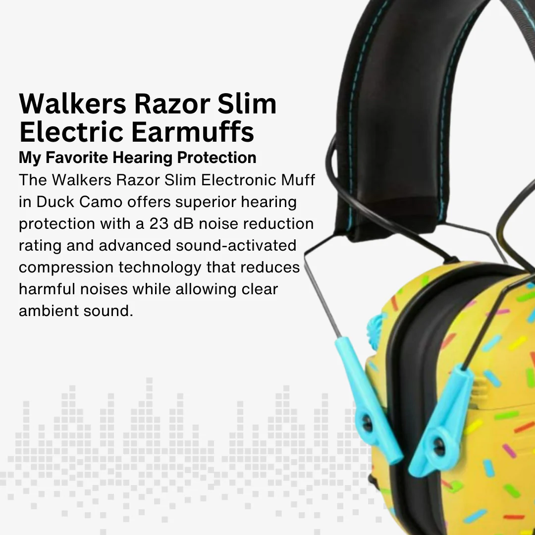 Walker's Razor Slim Electronic Muff (Gold, 2-Pack) Bundle with Accessories - Image 5