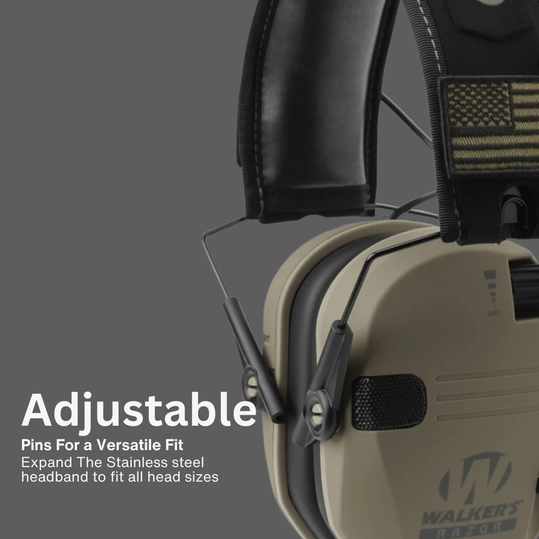 Walker's Razor Slim Electronic Muff (FDE, 2-Pack) Bundle with Accessories - Image 3