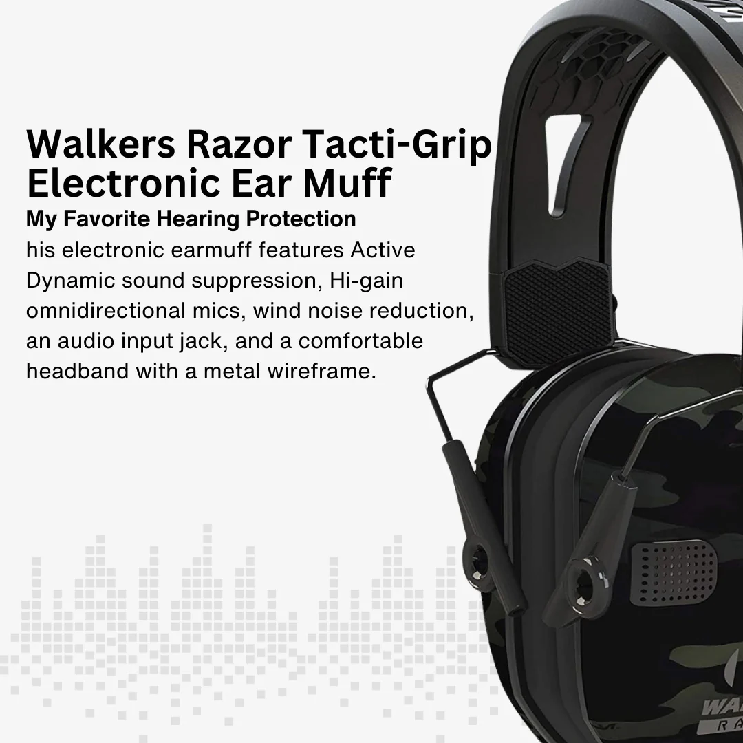 Walkers Razor Walkie Talkie with Razor Tacti-Grip with Rubber Headband Bundle - Image 4