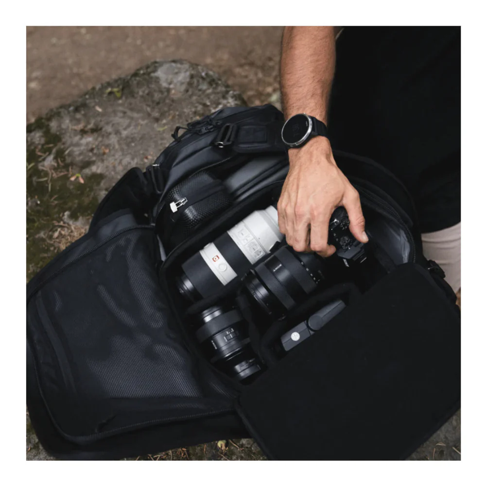 WANDRD CARRYALL Duffel Bag 40L with Backpack Straps and Locking Zippers (Black) - Image 6