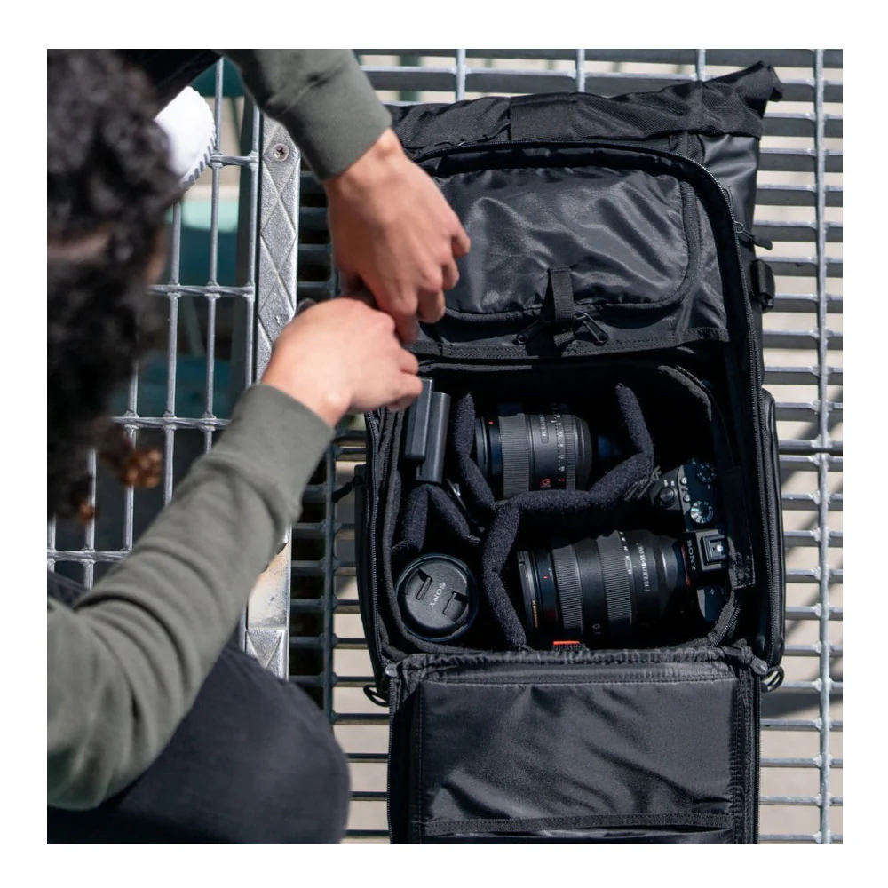 Wandrd PRVKE Backpack – Weather-Resistant and Expandable Bundle (Black) - Image 5