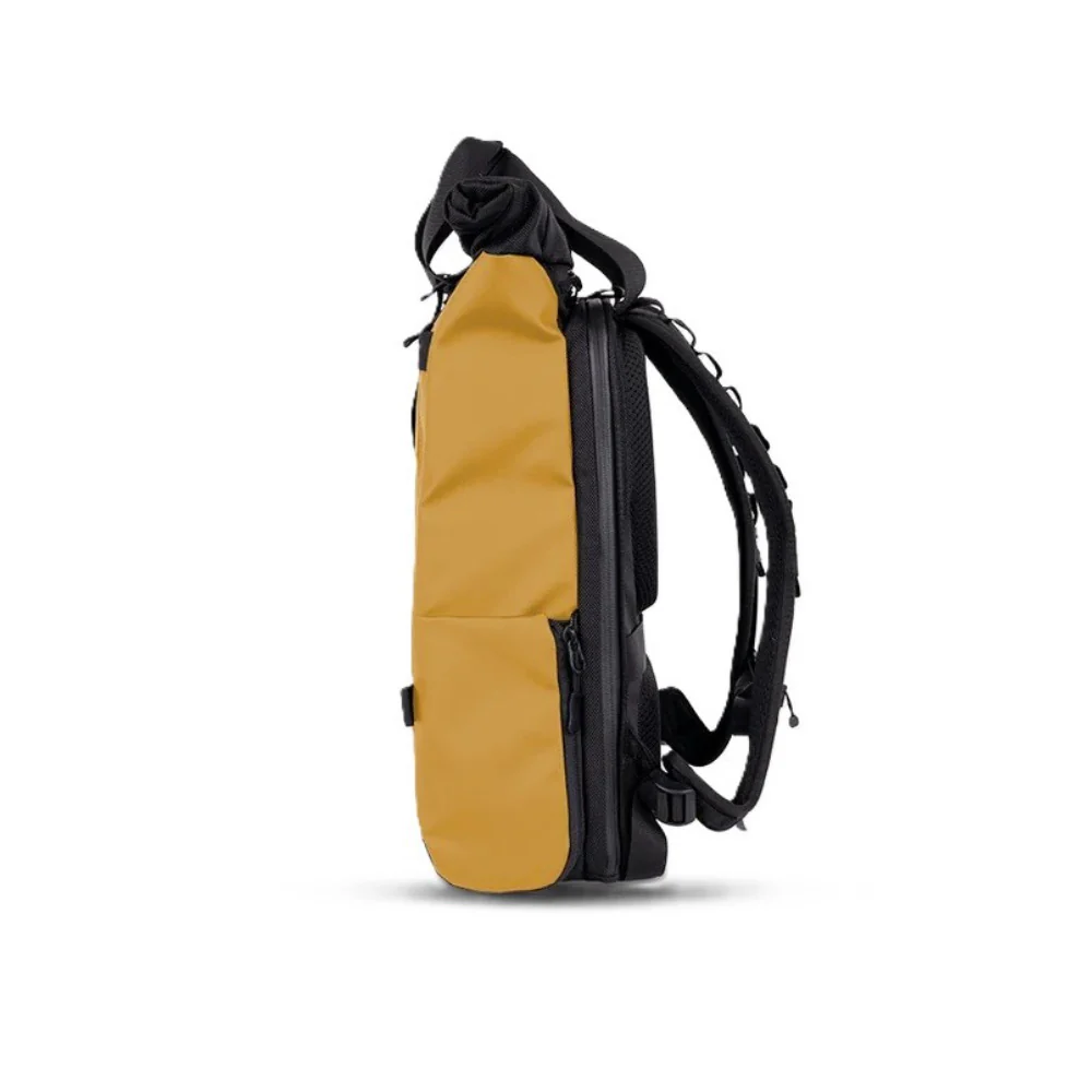WANDRD PRVKE Lite Camera Backpack - Weather-Resistant with Expandable Rolltop (Dallol Yellow) - Image 3