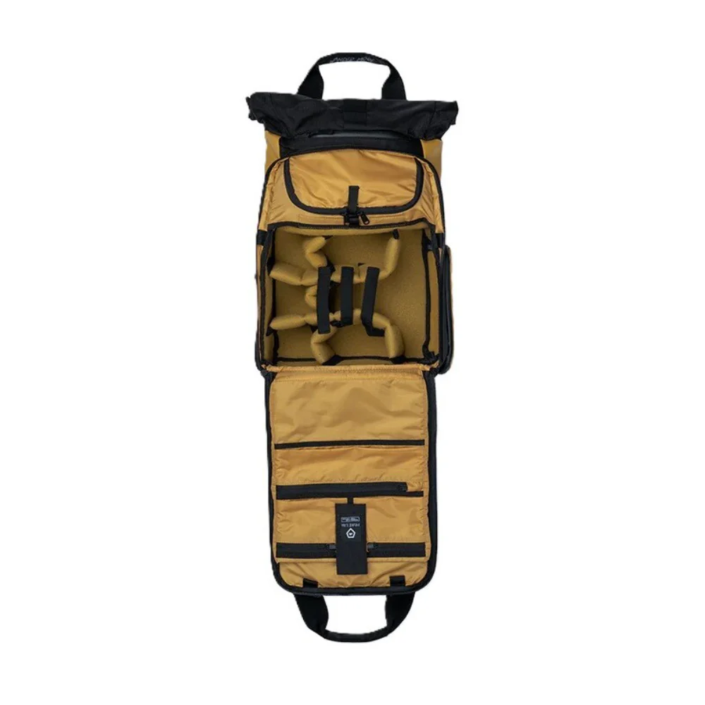 WANDRD PRVKE Lite Camera Backpack - Weather-Resistant with Expandable Rolltop (Dallol Yellow) - Image 4