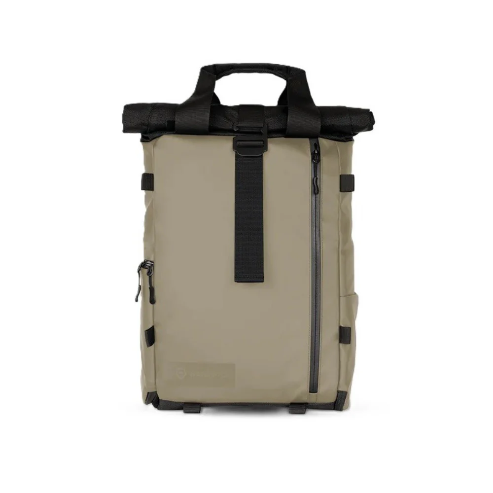WANDRD PRVKE Lite Camera Backpack - Weather-Resistant with Expandable Rolltop (Yuma Tan)