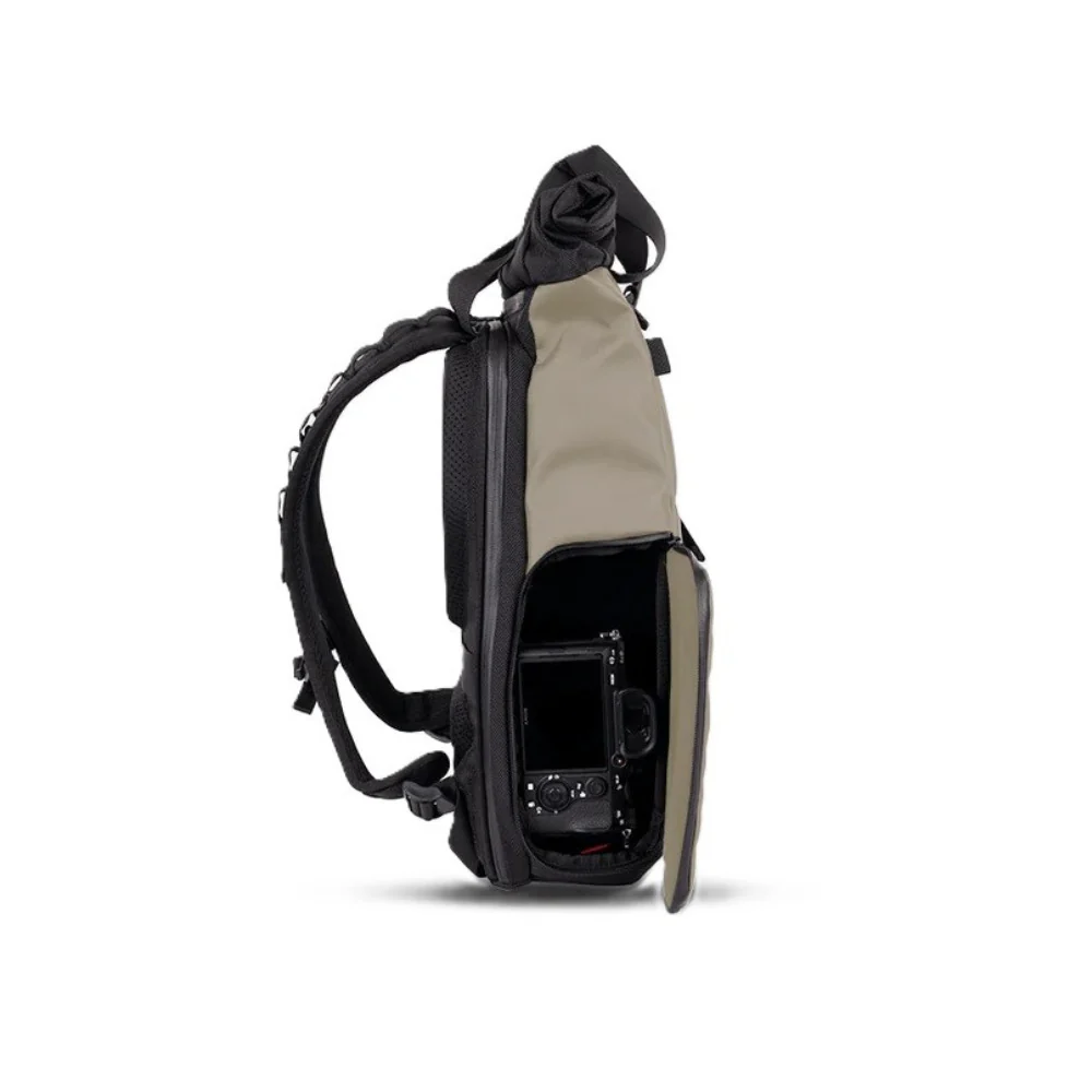 WANDRD PRVKE Lite Camera Backpack - Weather-Resistant with Expandable Rolltop (Yuma Tan) - Image 2