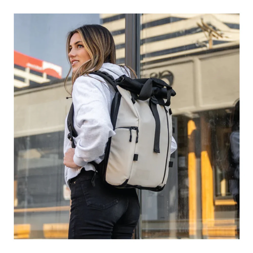 WANDRD PRVKE Lite Camera Backpack - Weather-Resistant with Expandable Rolltop (Yuma Tan) - Image 7