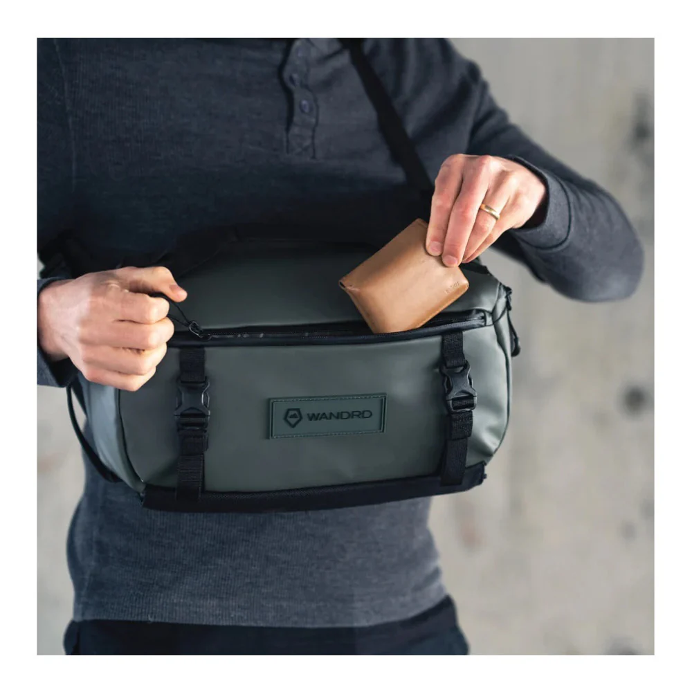 WANDRD ROGUE 9L Camera Sling Bag - Weather Resistant (Wasatch Green) - Image 6