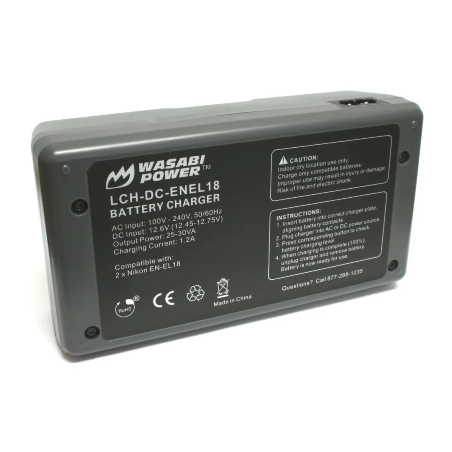 Wasabi Power Dual Battery Charger for Nikon EN-EL18 Series - Image 3