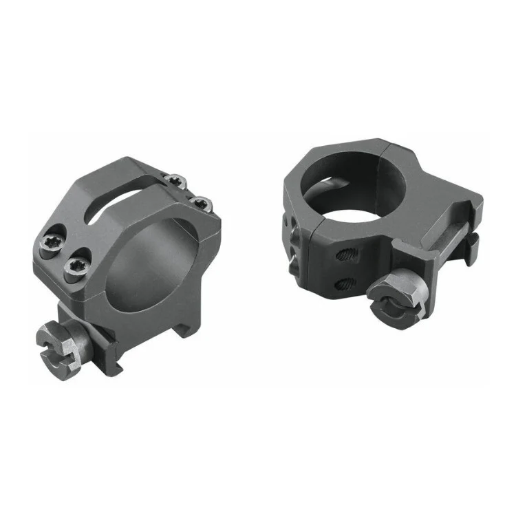 Weaver 4-Hole 1-Inch Picatinny Rings (High, Matte Black)