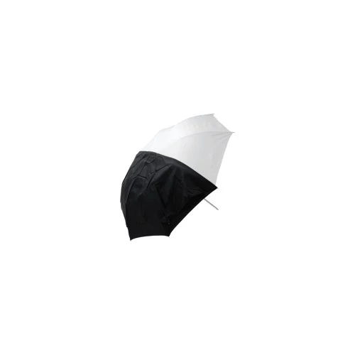 Westcott Optical White Satin 45 inch Convertible Umbrella with Removable Black Cover - Image 10