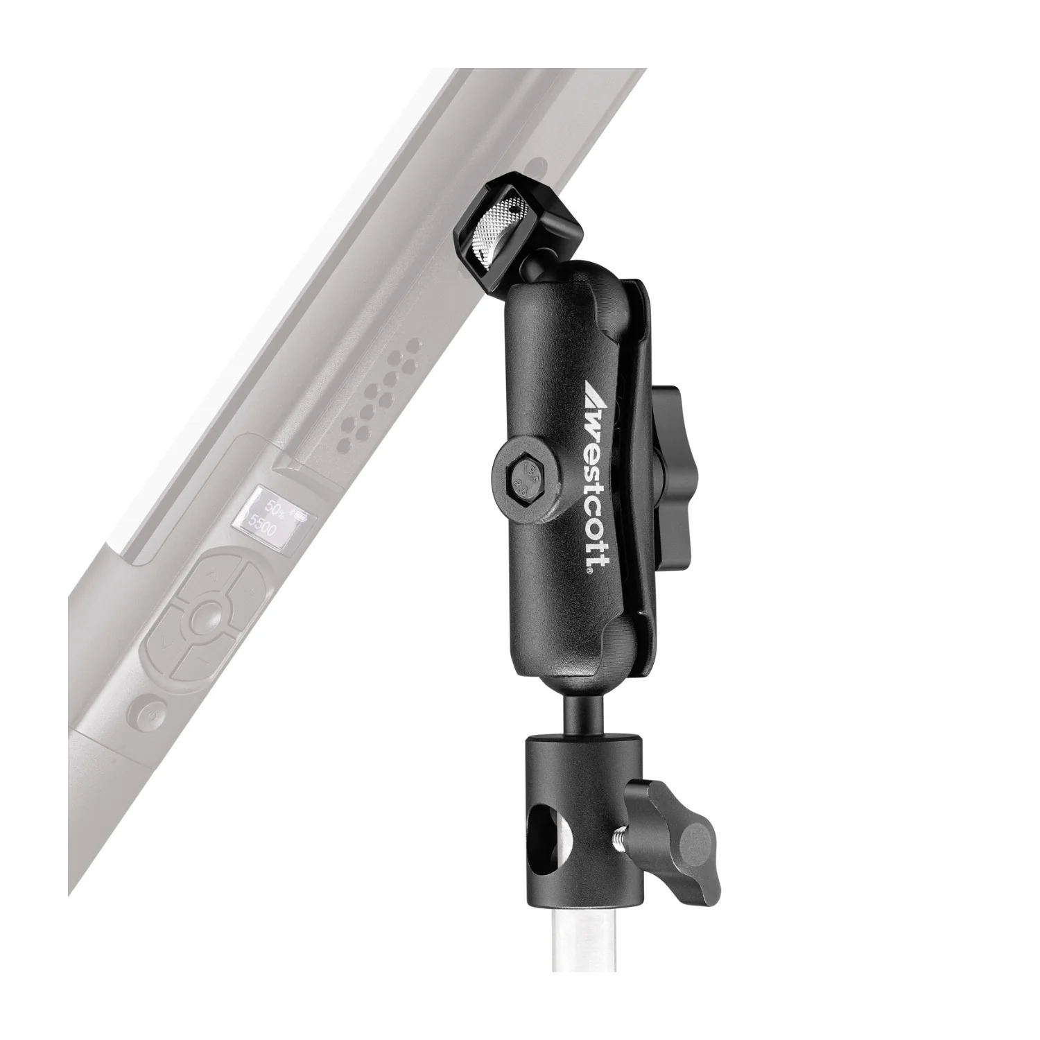 Westcott Dual-Joint 3/8 Inch Anti-Twist Tilter Bracket with 360 Rotation - Image 4
