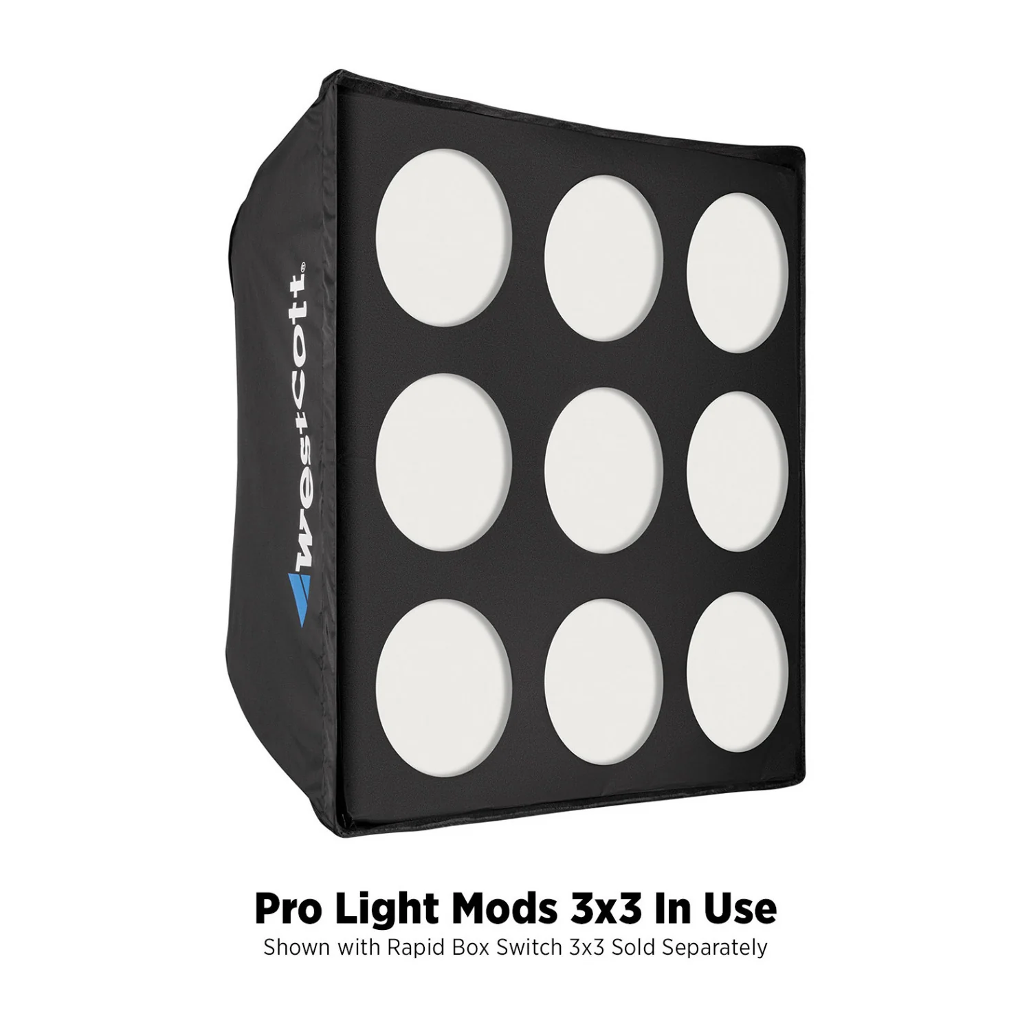 Westcott Pro Light Adjustable Corner System and Hook-And-Loop Tape Lining Mods 3 x 3 with Case - Image 3