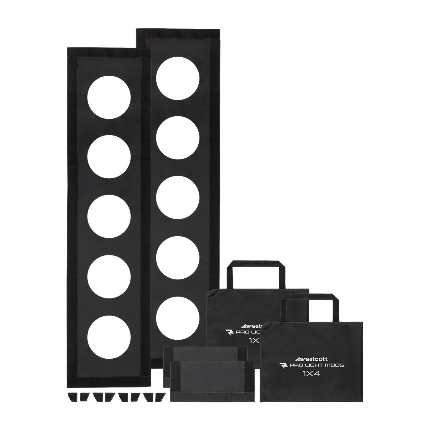 Westcott Pro Light Adjustable Corner System Mods 1 x 4 with Travel Case (2-Pack)
