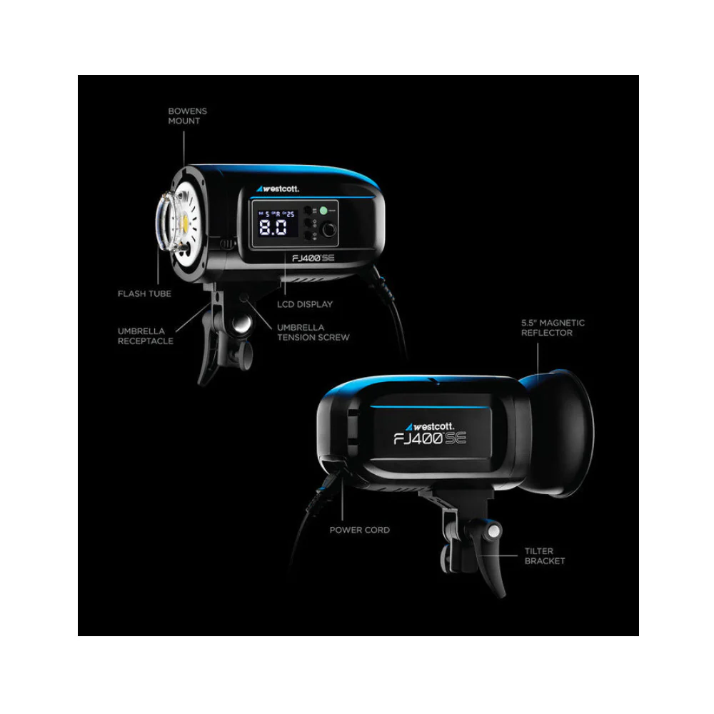 Westcott FJ400-SE 2-Light Studio Strobe Kit with FJ-X3 S Wireless Trigger (Sony) - Image 5