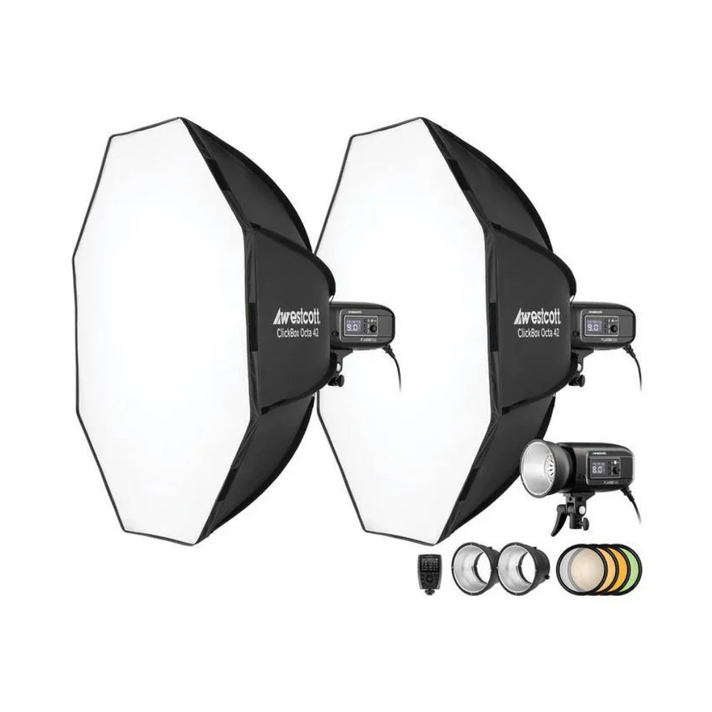 Westcott FJ400-SE 3-Light Studio Strobe Kit (110V) with FJ-X3 M Multi-Brand Wireless Trigger