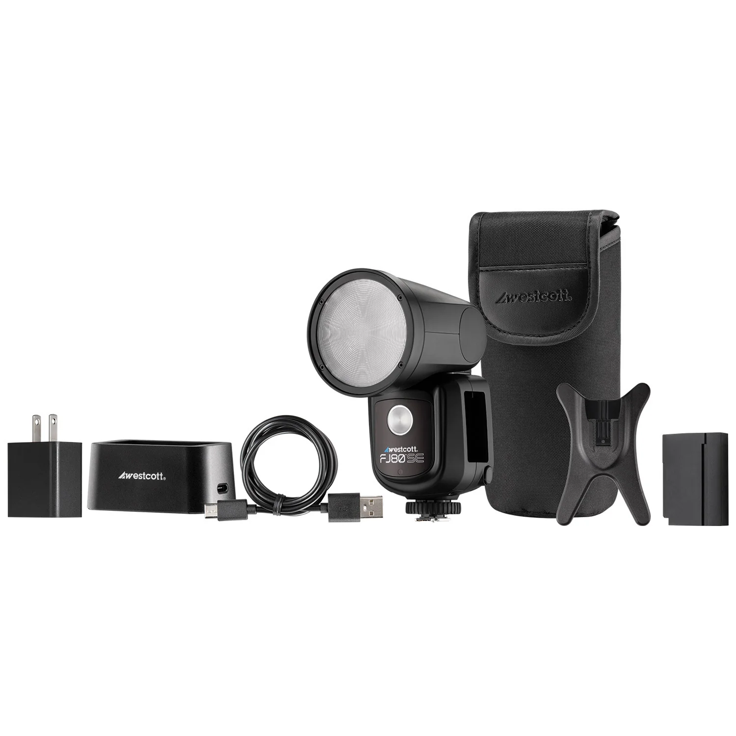 Westcott FJ80-SE S Universal 80Ws Speedlight with Integrated 2.4 GHz Transceiver and LCD Display