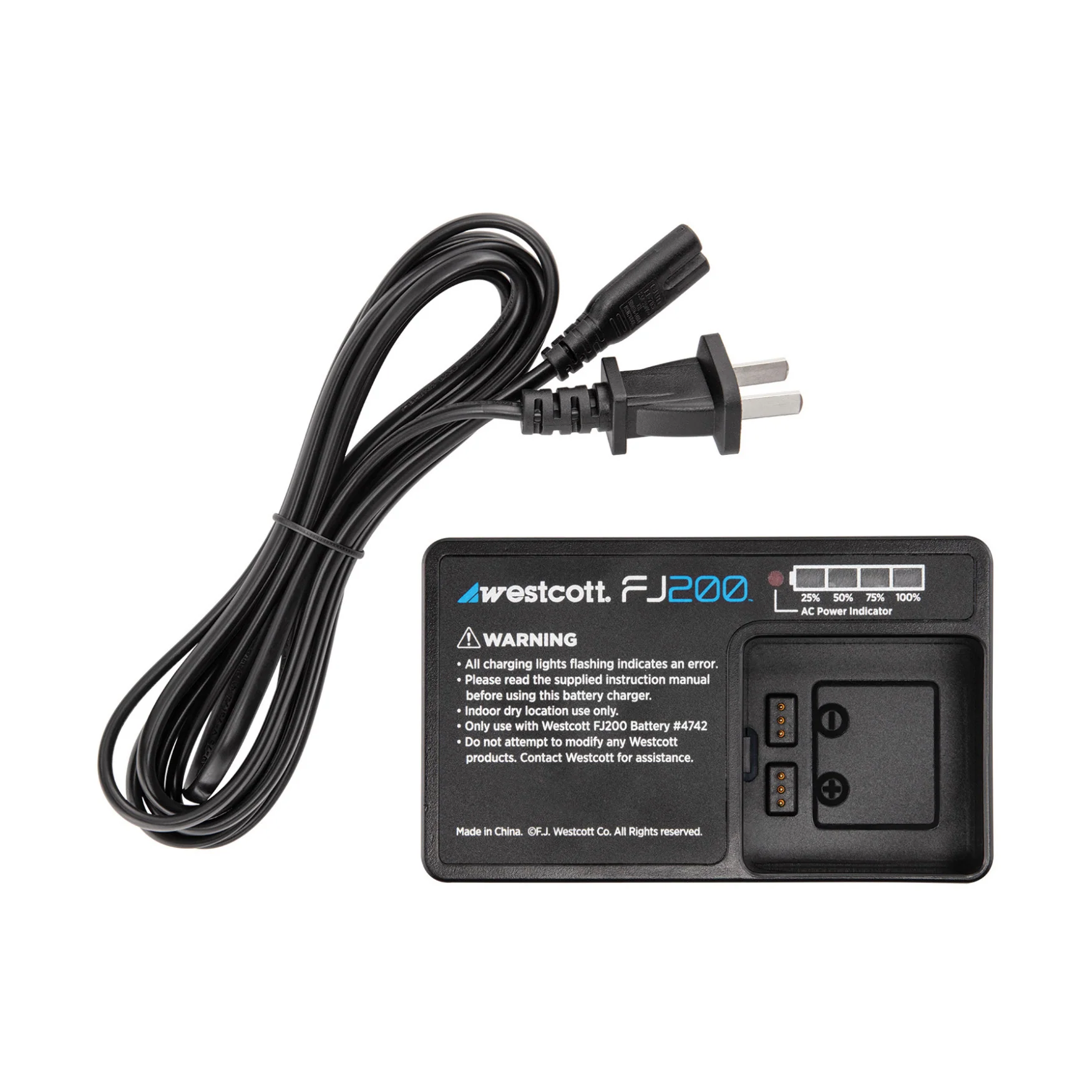 Westcott FJ200 Battery Charger and Cord
