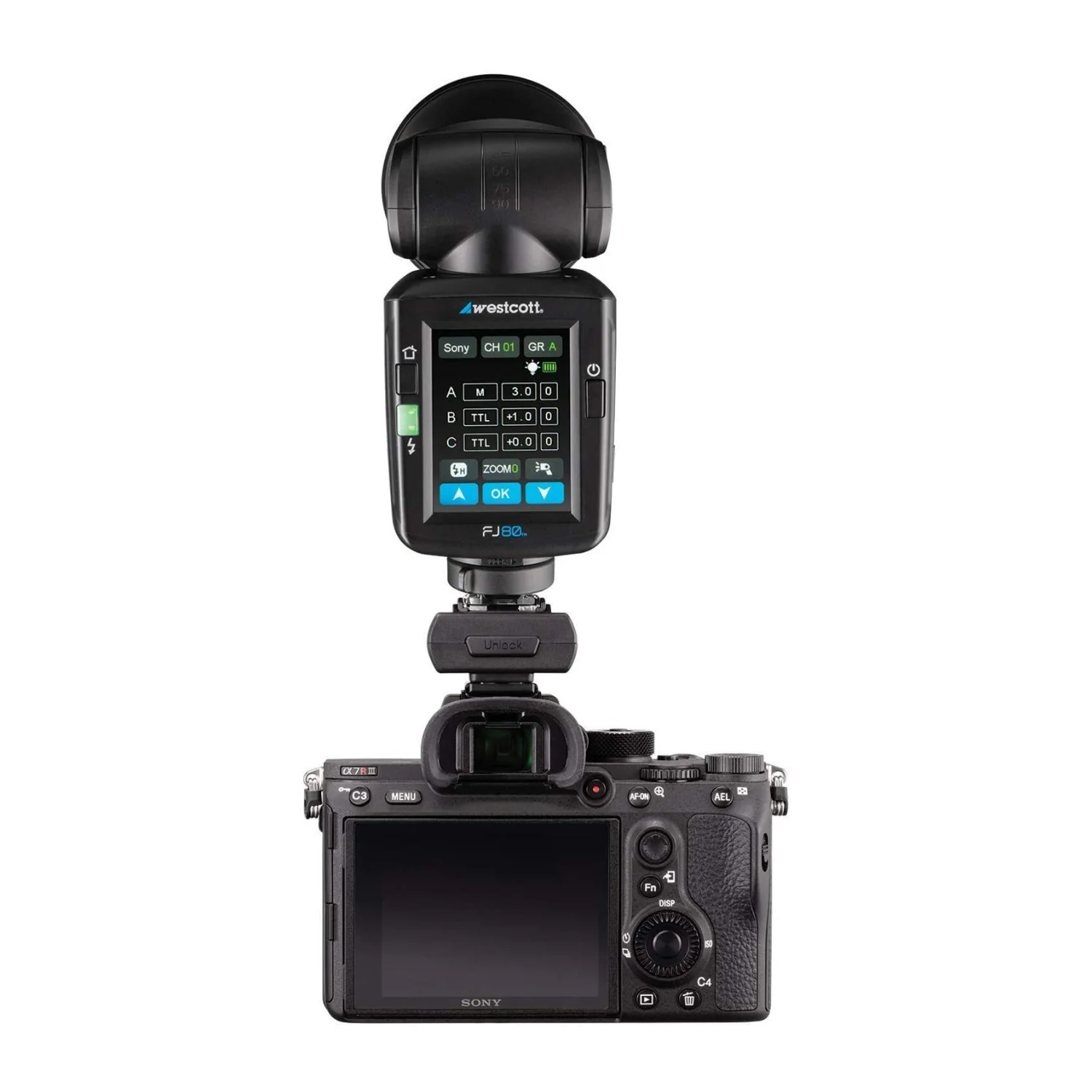 Westcott FJ80 Universal Touchscreen 80Ws Speedlight w/ Adapter for Sony Cameras - Image 6