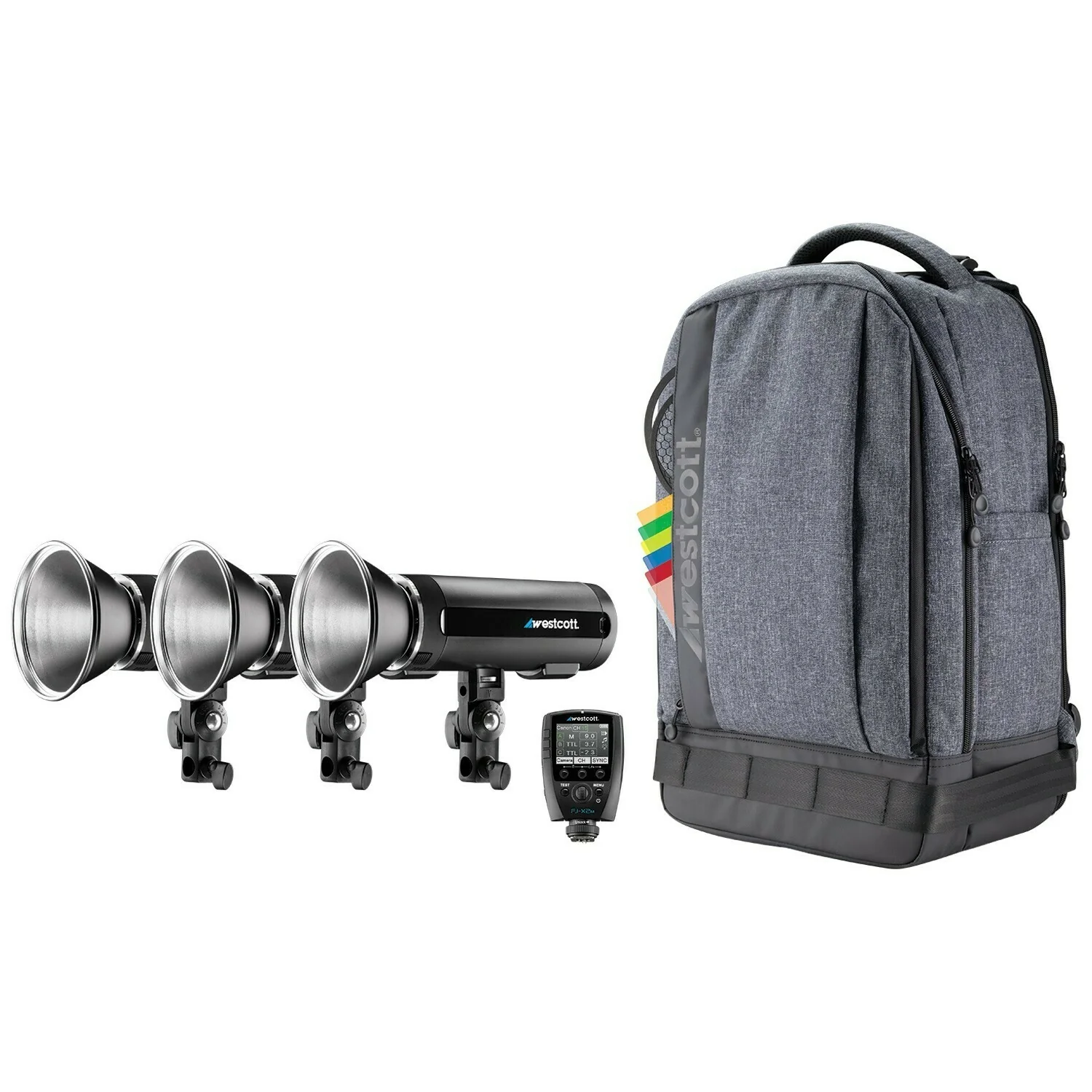 F.J. Westcott FJ200 Strobe 3-Light Backpack Kit with FJ-X2m Wireless Trigger