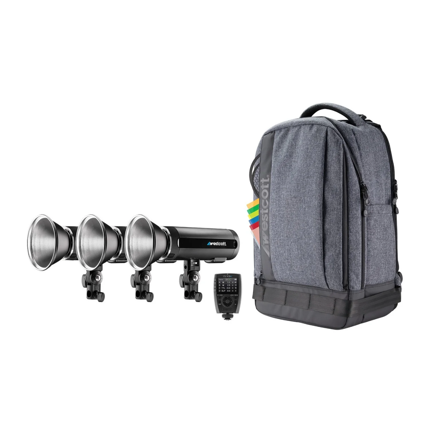 Westcott FJ200 Strobe 3-Light Backpack Kit with FJ-X3 S Wireless Trigger