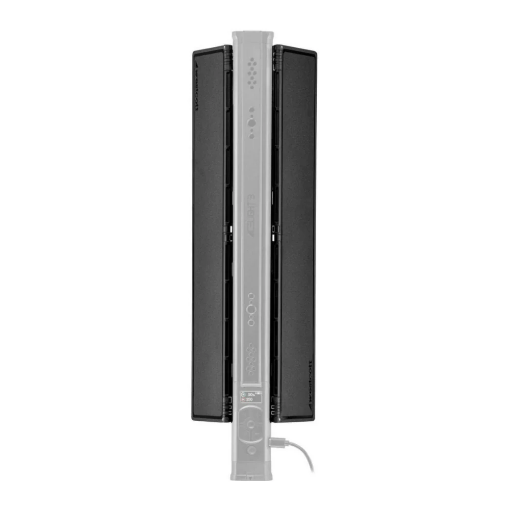 Westcott Ice Light 3 Compact Slide-and-Lock Barndoors with Spring-Loaded Locking Tabs (Black) - Image 2
