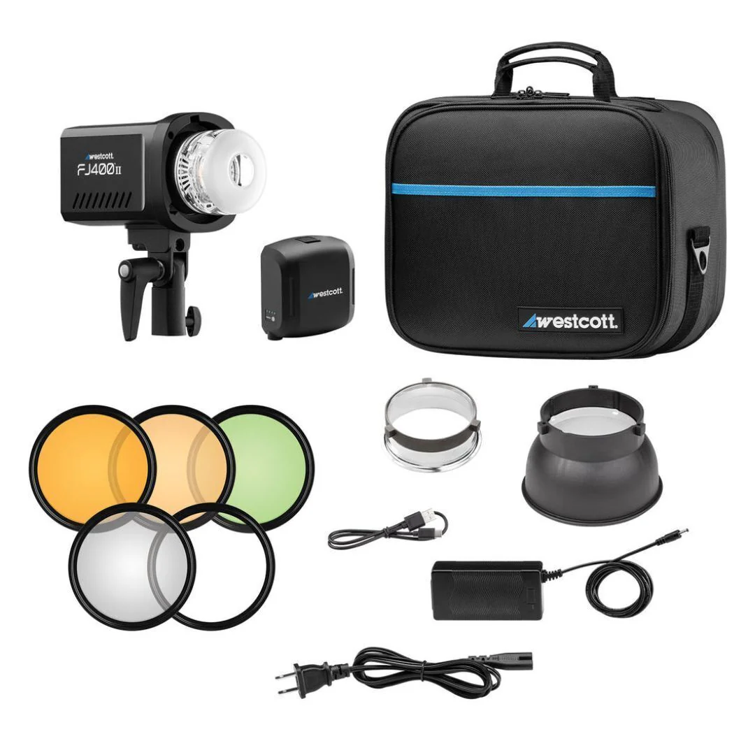 Westcott FJ400 II 400Ws Compact Touchscreen Strobe with FJ Pro AC and DC Battery - Image 5