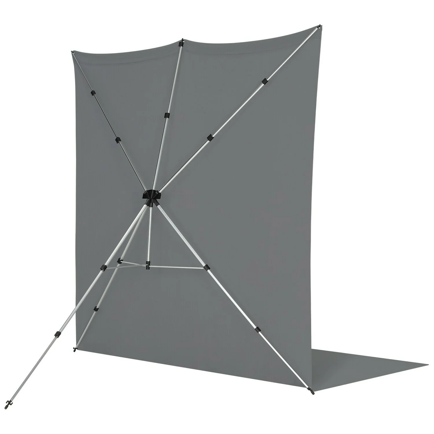 Westcott X-Drop Pro Wrinkle-Resistant 8 x 13 Feet Backdrop Kit (Neutral Gray) - Image 4